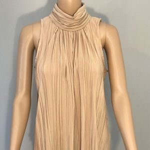 Gorgeous bronze sleeveless dress top